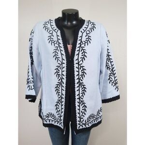 Linea by Louis Dell'Olio 100% Linen Blazer Size M